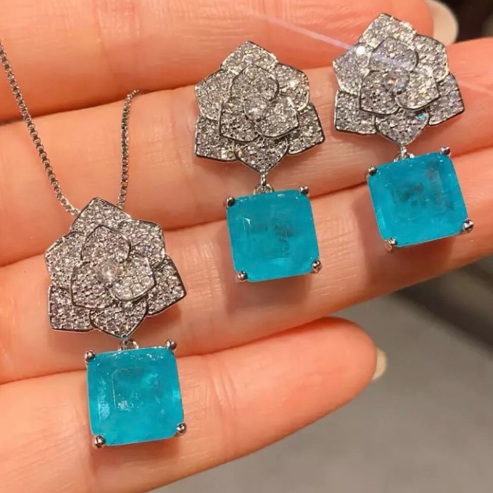 ✨✨Paraiba Tourmaline Flowers Set✨✨